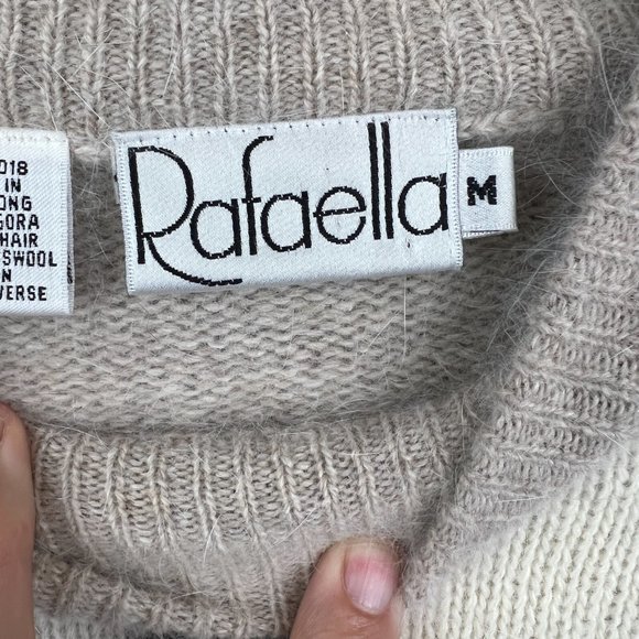 Vintage‎ Rafaella Angora Wool Blend Diamond Argyle Sweater Made in Hong K… - Picture 4 of 7